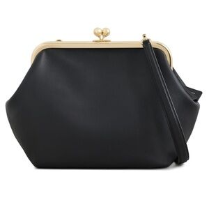 NWT Coach Kiss Locklock Frame Black Clutch Bag